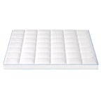 Giselle Bedding 1500GSM Bamboo Pillowtop Mattress Topper 10cm Thick Pad for Back Pain Relief, High Loft Cooling Underlay for Dorm & Guest Bed, 45cm Deep Pocket King