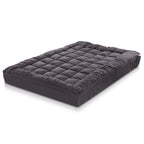 Giselle Bedding Bamboo Charcoal Filling Pillowtop Topper 1000GSM 5cm Thick Pillowtop Pad for Back Pain Relief Washable with 45cm Deep Pocket King Single