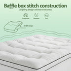 Giselle Bedding Single Mattress Topper 5cm Coral Fleece