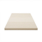 Giselle Bedding Latex Mattress Topper, 7.5cm Thick 7-Zone Pressure Relief Bed Pad with Washable Cover, Cooling Breathable Mat for Side Sleepers & Back Pain, Beige King Single