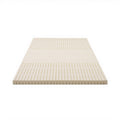 Giselle Bedding Latex Mattress Topper, 5cm Thick Cooling Bed Pad for Side Sleepers Pain Relief, 7 Zone Foldable Mat with Washable Cover for Guest Room Bedroom Single