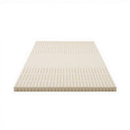 Giselle Bedding Latex Mattress Topper, 5cm Thick Cooling Bed Pad for Side Sleepers Pain Relief, 7 Zone Foldable Mat with Washable Cover for Guest Room Bedroom Single