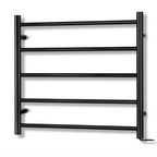 Devanti Electric Heated Towel Rail Rack 5 Bars Wall Mounted Clothes Dry Warmer
