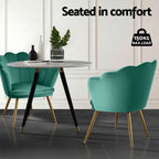 Artiss Armchair Velvet Green Callista