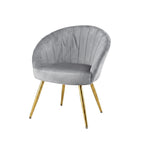 Artiss Armchair Velvet Grey Eloise