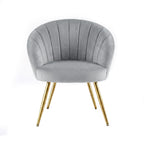 Artiss Armchair Velvet Grey Eloise