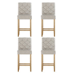 Artiss 4x Bar Stools Linen Upholstered Chairs