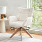 Artiss Swivel Chair Armchair Nursing Velvet White