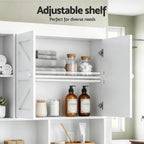 Artiss Bathroom Storage Cabinet Over The Toilet Organiser Laundry Shelf Holder