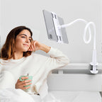 Urbanoki Gooseneck Phone Holder Flexible Clamp Mount for Bed Desk