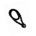 Magnetic weaved rope tieback Black