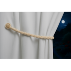 Magnetic weaved rope tieback Linen