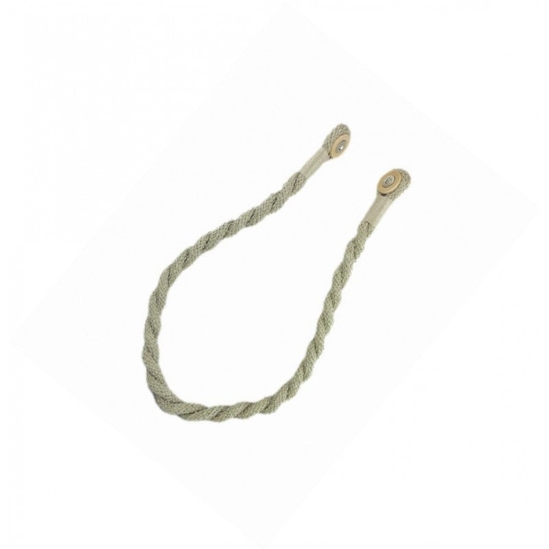 Magnetic weaved rope tieback Linen