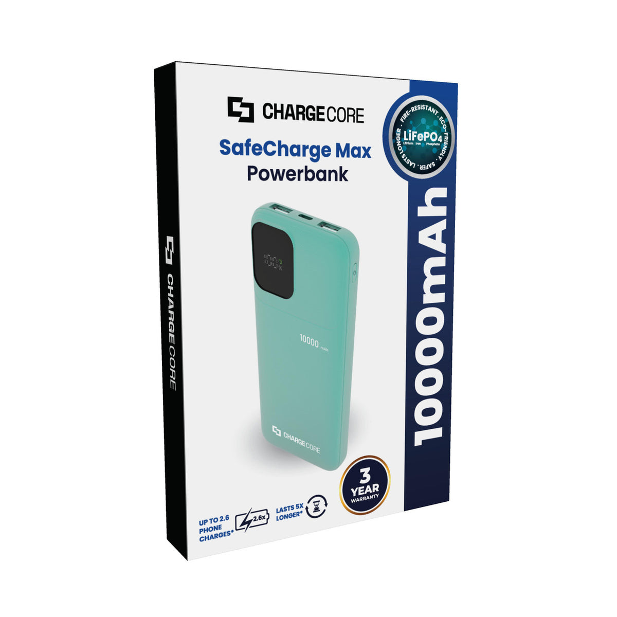 ChargeCore SafeCharge Max 10K - Aquatic Awe
