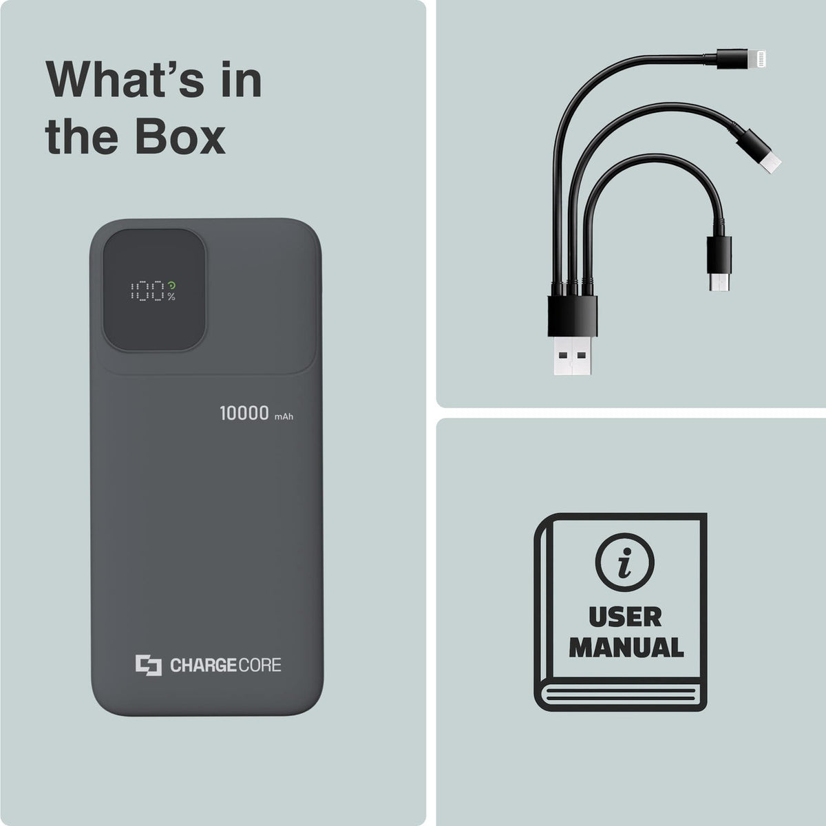 ChargeCore SafeCharge Max 10K - Black