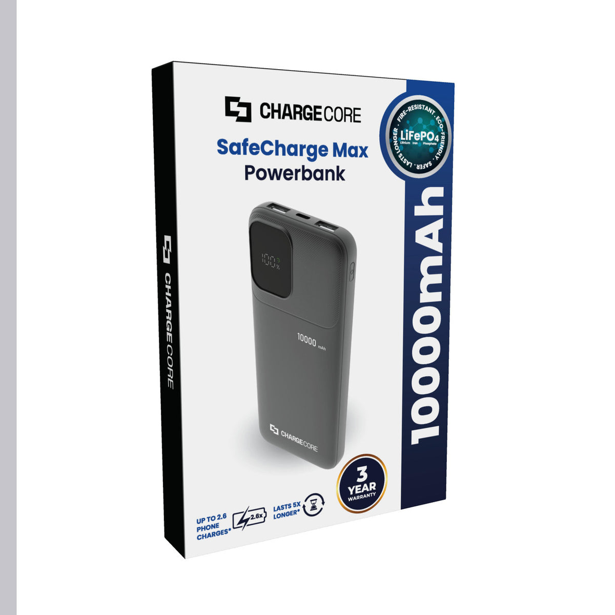 ChargeCore SafeCharge Max 10K - Black