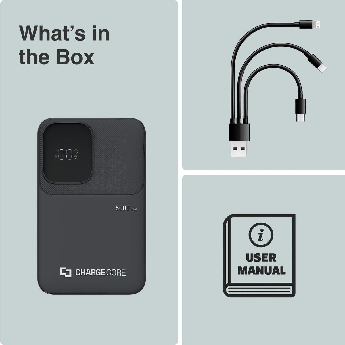 ChargeCore SafeCharge Max 5K - Black