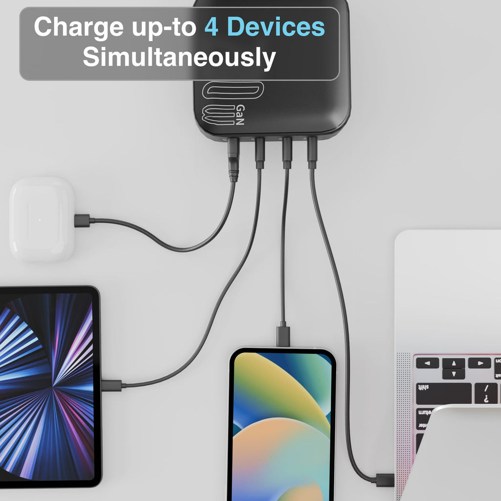 Laser PD3.0 200W GaN Wall Charger Black