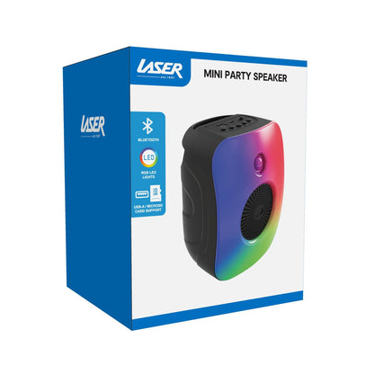 Laser RGB Mini Party Speaker Black