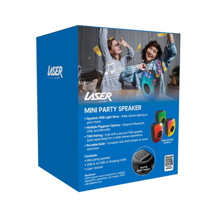 Laser RGB Mini Party Speaker Black