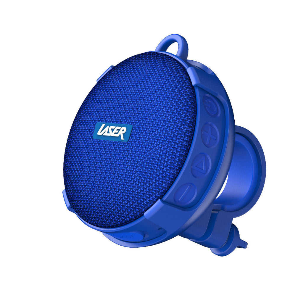 Laser Outdoor Bluetooth Speaker with Mount Blue