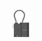 Laser TSA Lock Smart Tag with Rechargeable Battery Black