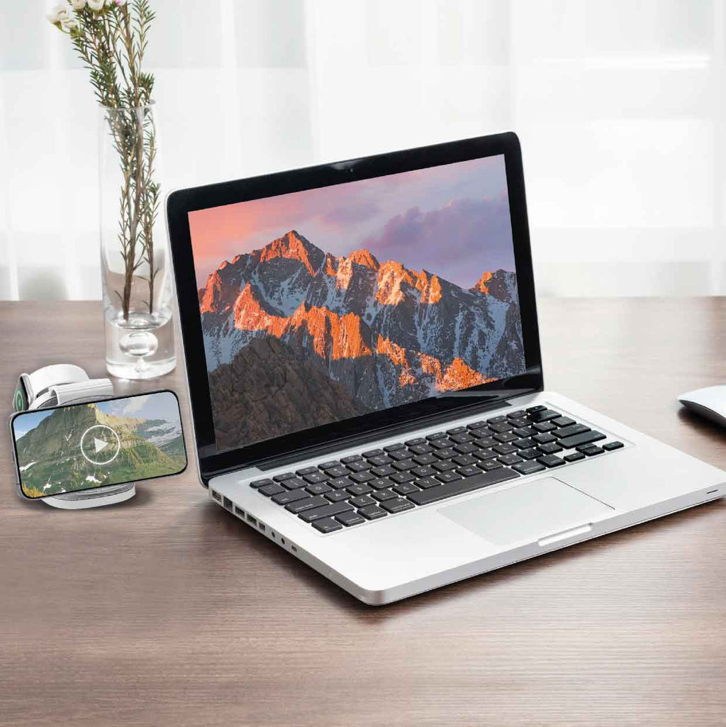 Laser 3-in-1 Travel Wireless Charging Pad for Apple