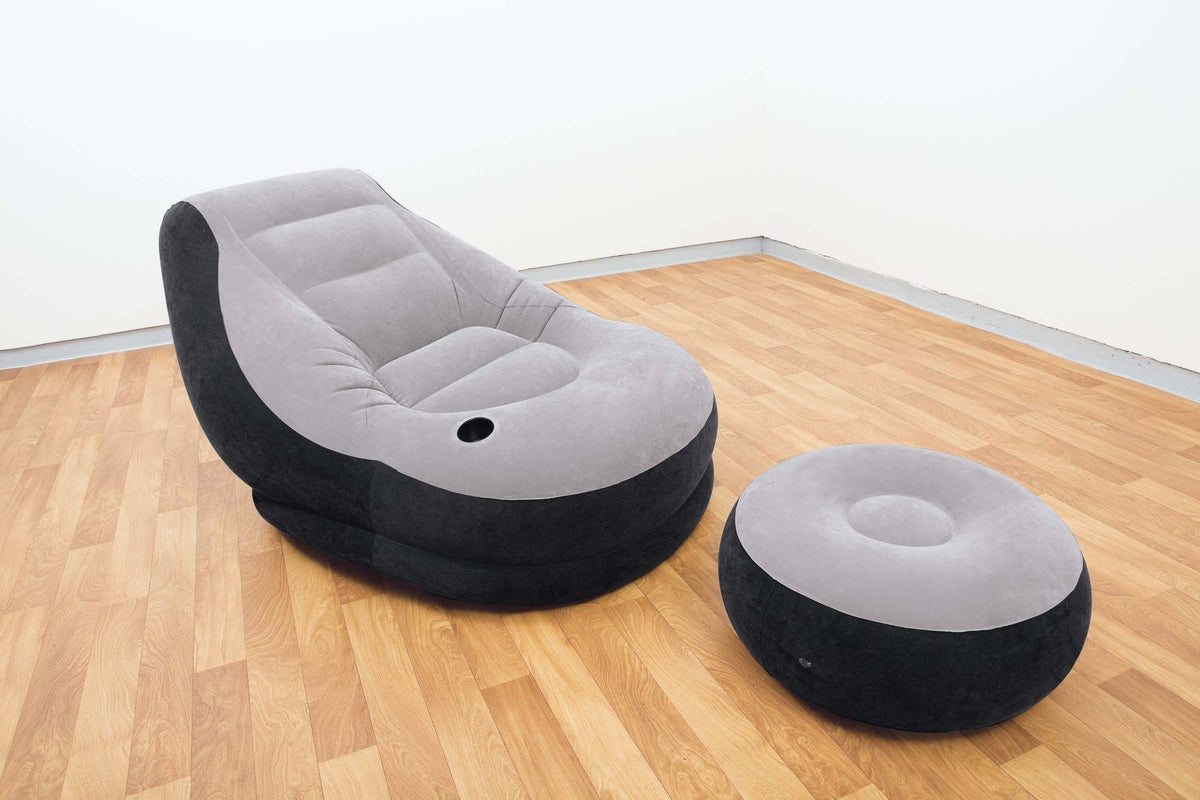 Intex Ultra Lounge Inflatable Chair and ottoman 68564