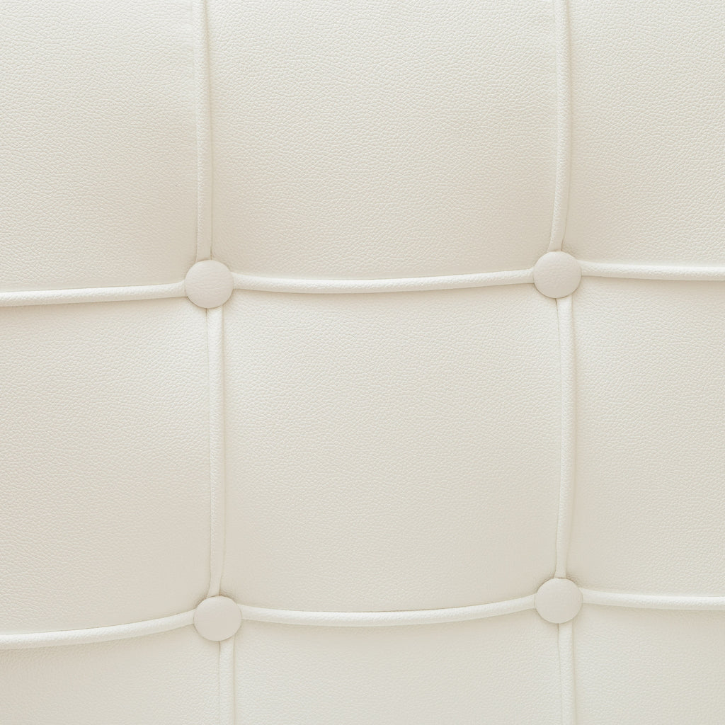Pandora Modern Bonded Leather Dining Chair in White