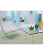 White Barcelona Chair - Classic Version - Replica