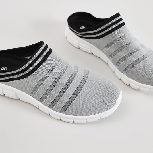 MEN'S BIRD'S NEST HALF-SANDALS  4555 - MEN - Grey / AUS Ladies11/Men9/EU43/26.5cm