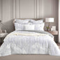 Grove Charcoal Jacquard European Pillowcase by Renee Taylor
