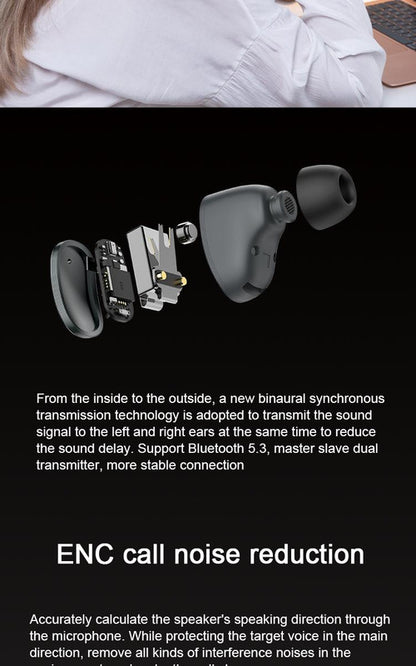 2-in-1 Smartwatch /Earphones & Charging Dock | 4GB MP3, Health Tracker | Titanium Grey | World’s First Patented