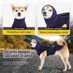 Pet Products Dog Anxiety Vest and Coat, Vet Visits and Separation - Keep Pet Calm, Dog Jacket for Thunder, Fireworks, Anti Anxiety Vest for Dogs and Cat Body and Ear, Green, L