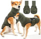 Pet Products Dog Anxiety Vest and Coat, Vet Visits and Separation - Keep Pet Calm, Dog Jacket for Thunder, Fireworks, Anti Anxiety Vest for Dogs and Cat Body and Ear, Green, XL