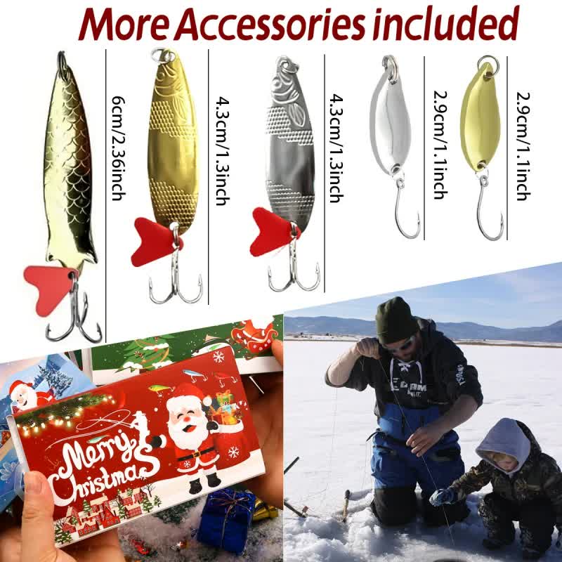 Fishing Lures Tackle Set for Fisher Men, Father, Granpa, Boys - 2025 Christmas Surprise Gift 78pcs
