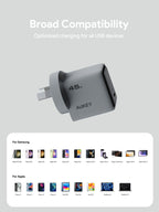 Aukey Comet 45W PD Fast Wall Charger GaN USB-C (PA-C2)