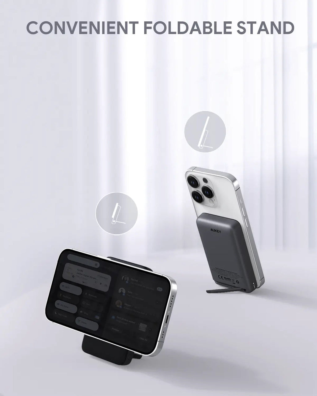 Aukey MagLinnk 10000mAh Magnetic Wireless Charging Power Bank (PB-MS02)