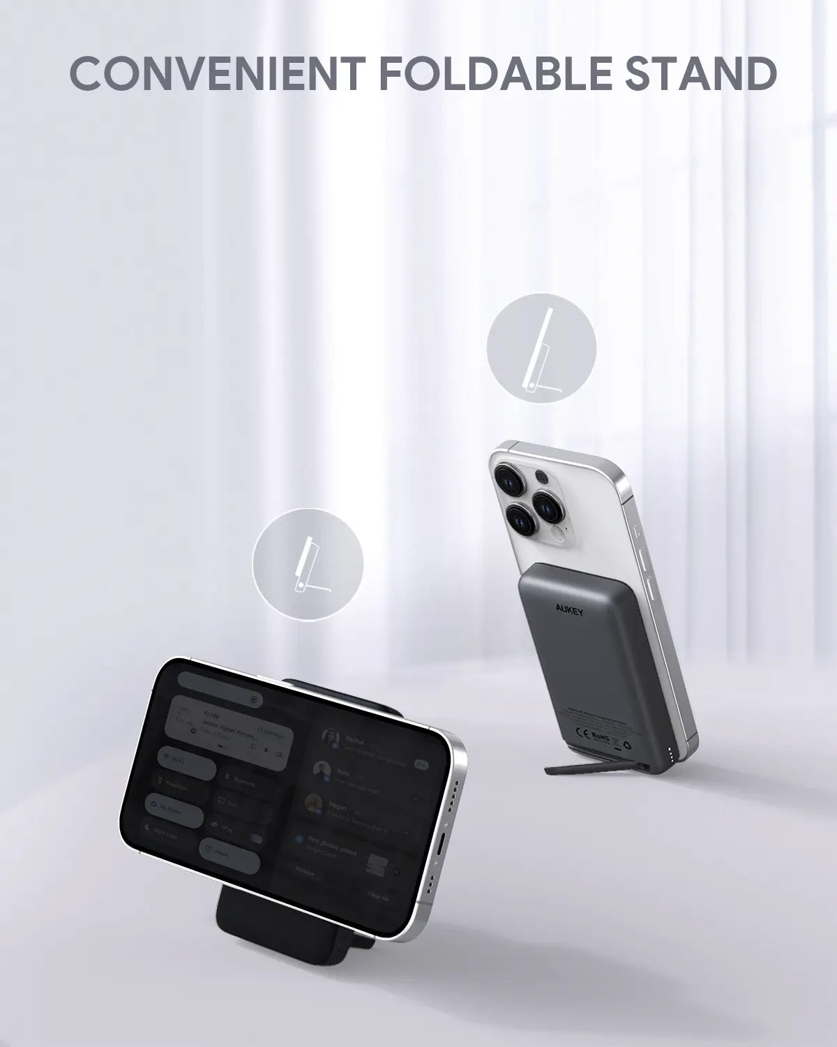 Aukey MagLinnk 10000mAh Magnetic Wireless Charging Power Bank (PB-MS02)