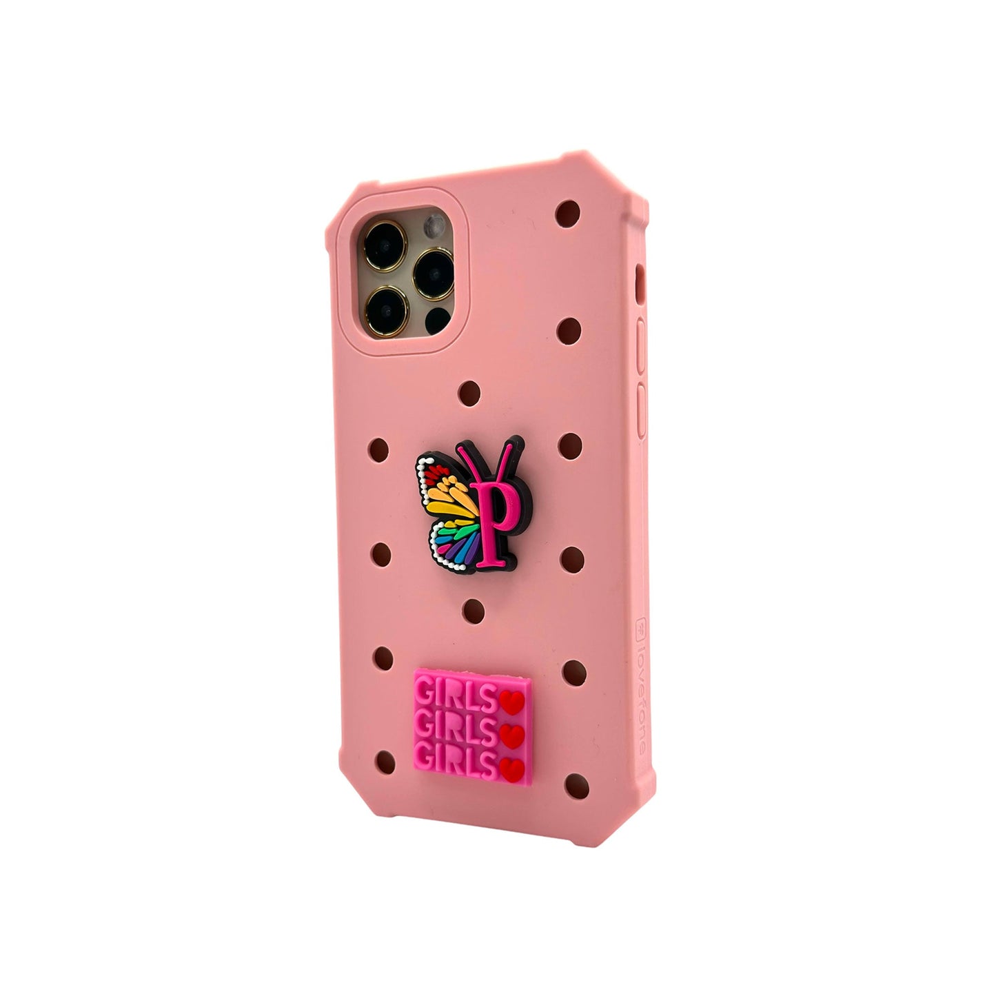 Lovefone Kids Silicone Case iPhone 14 Pro Max Baby Pink