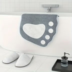 Faux Wool Bathroom Mat Super Absorbent Mat Paw Shaped Mat Non Slip Mat Machine - Red - Size 50-80cm