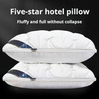 Luxury Pillow Quilted Pillow High-Quality Pillow Comfortable Pillow Bedding - White - Size 800g high pillow
