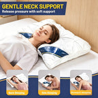 Luxury Pillow Quilted Pillow High-Quality Pillow Comfortable Pillow Bedding - White - Size 800g high pillow