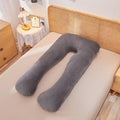 Maternity Pillow U-Shaped Pregnancy Pillow Pregnancy Body Pillow Breastfeeding - Gray - Size 70-130cm