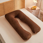 Maternity Pillow U-Shaped Pregnancy Pillow Pregnancy Body Pillow Breastfeeding - Light Gray - Size 70-130cm