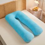 Maternity Pillow U-Shaped Pregnancy Pillow Pregnancy Body Pillow Breastfeeding - Light Gray - Size 70-130cm
