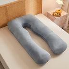Maternity Pillow U-Shaped Pregnancy Pillow Pregnancy Body Pillow Breastfeeding - Pink - Size 70-130cm