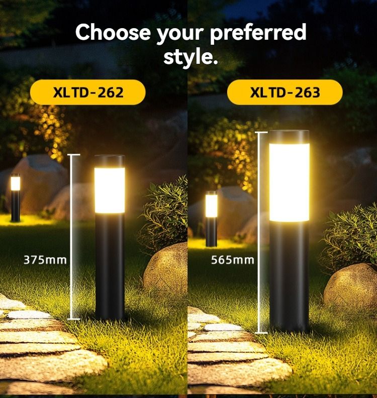 solar lawn lights, stainless steel outdoor lights, 3-LED garden lights, waterproof outdoor lights, modern outdoor lighting, cylindrical solar lights, Australian outdoor lights - Silver - toned warm light - Size 2PCS