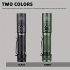 powerful flashlight, rechargeable flashlight, magnetic flashlight, outdoor lighting, long-range flashlight, 12W flashlight, camping light, work light, hands-free light - Black - Size 12W