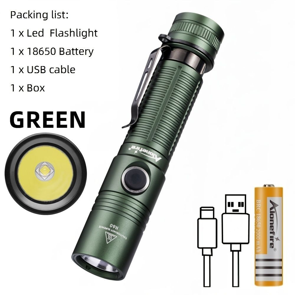 powerful flashlight, rechargeable flashlight, magnetic flashlight, outdoor lighting, long-range flashlight, 12W flashlight, camping light, work light, hands-free light - Black - Size 12W